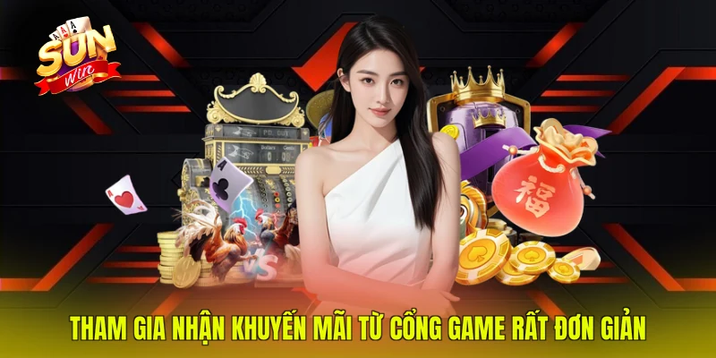 Tham gia nhận khuyến mãi từ cổng game rất đơn giản